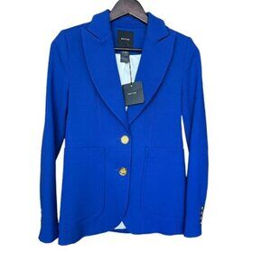 NWT‎ Smythe Portrait Neck Blazer in Royal Blue Women Size 4